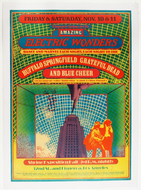 1967 Shrine Exposition Hall Buffalo Springfield Grateful Dead by VINTAGE POSTER